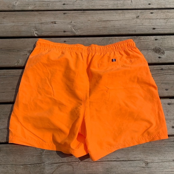 Marks & Spenser Mens Bright Orange Swim Trunks Size Large - Picture 5 of 7